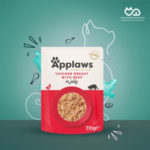 Wet Cat Food Tinder Chicken Breast With Beef In a Tasty Jelly 70 g