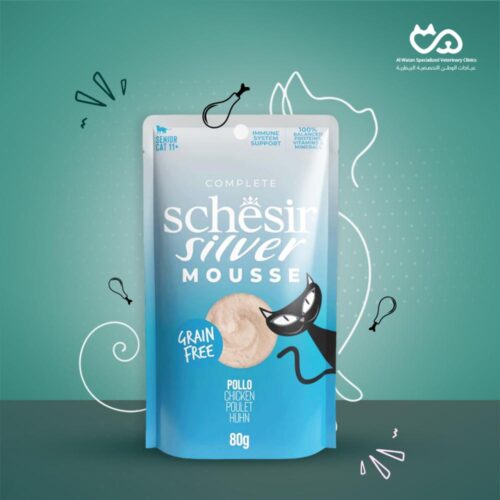 Silver Kat Mousse Kip 80g