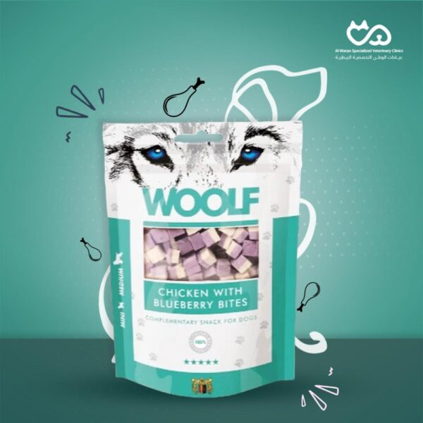 Dog Treats Chicken & Blueberry Bites 100g