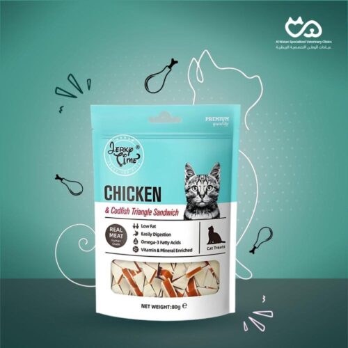 Chicken and Codfish Cat Treats 80g