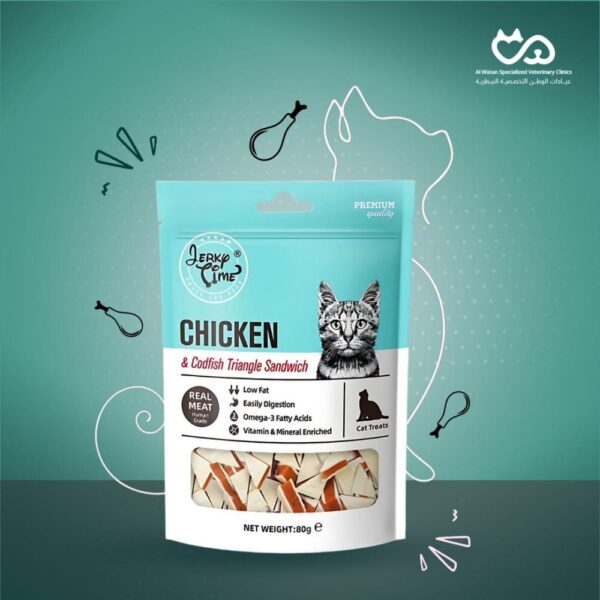 Chicken and Codfish Cat Treats 80g