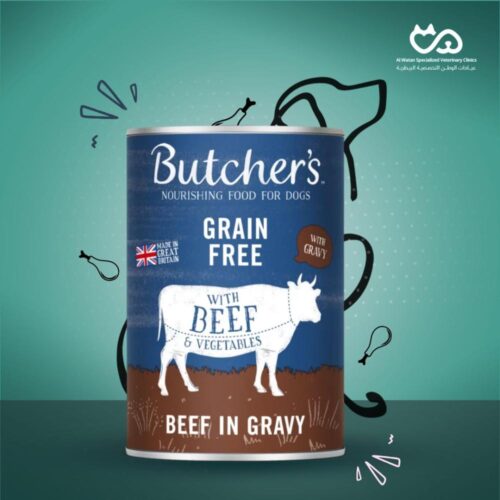 Wet Dog Food with Beef in Gravy 400g