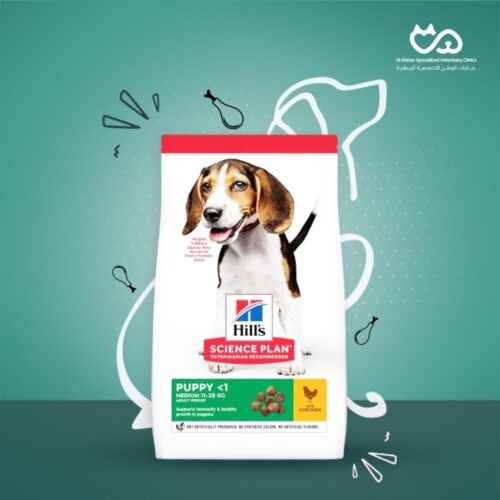 Puppy <1 Medium 11-25Kg Adult Weight With Chicken 2.5kg